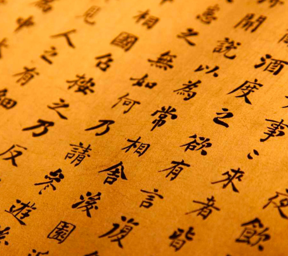 Chinese Letters wallpaper 960x854