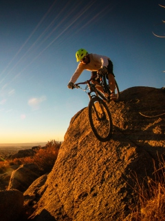 Mountain Bike Riding wallpaper 240x320