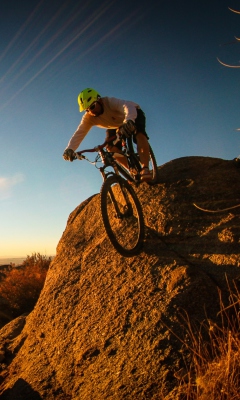 Mountain Bike Riding wallpaper 240x400
