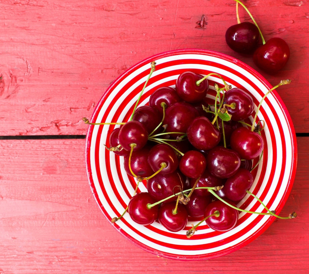 Cherry Plate wallpaper 1080x960