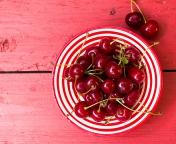 Cherry Plate wallpaper 176x144