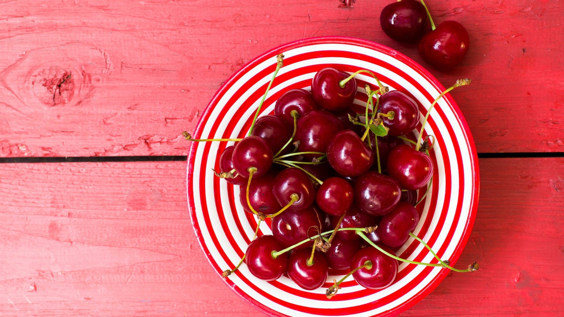 Das Cherry Plate Wallpaper 1920x1080