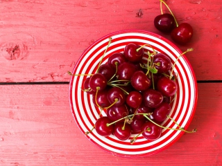 Cherry Plate wallpaper 320x240