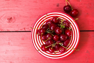 Free Cherry Plate Picture for Android, iPhone and iPad