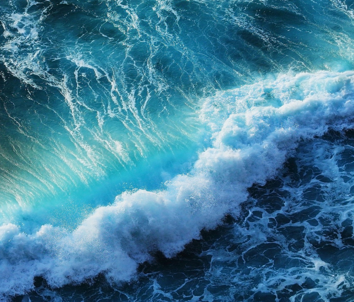Das Strong Ocean Waves Wallpaper 1200x1024