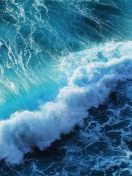 Das Strong Ocean Waves Wallpaper 132x176