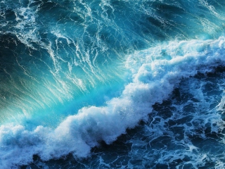 Das Strong Ocean Waves Wallpaper 320x240