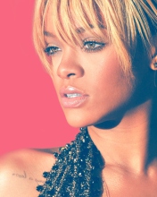 Das Rihanna Blonde Hair 2012 Wallpaper 176x220