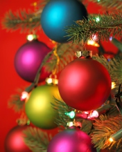 Sfondi Christmas Tree Balls 176x220