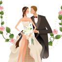 Wedding Kiss wallpaper 128x128