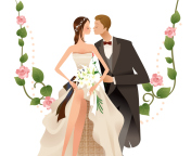 Wedding Kiss wallpaper 176x144