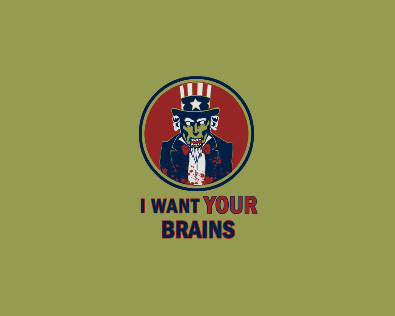 Das I Want Your Brains Wallpaper 1280x1024