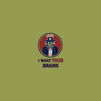 Das I Want Your Brains Wallpaper 208x208