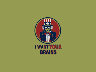 Das I Want Your Brains Wallpaper 320x240