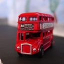 Red London Toy Bus wallpaper 128x128