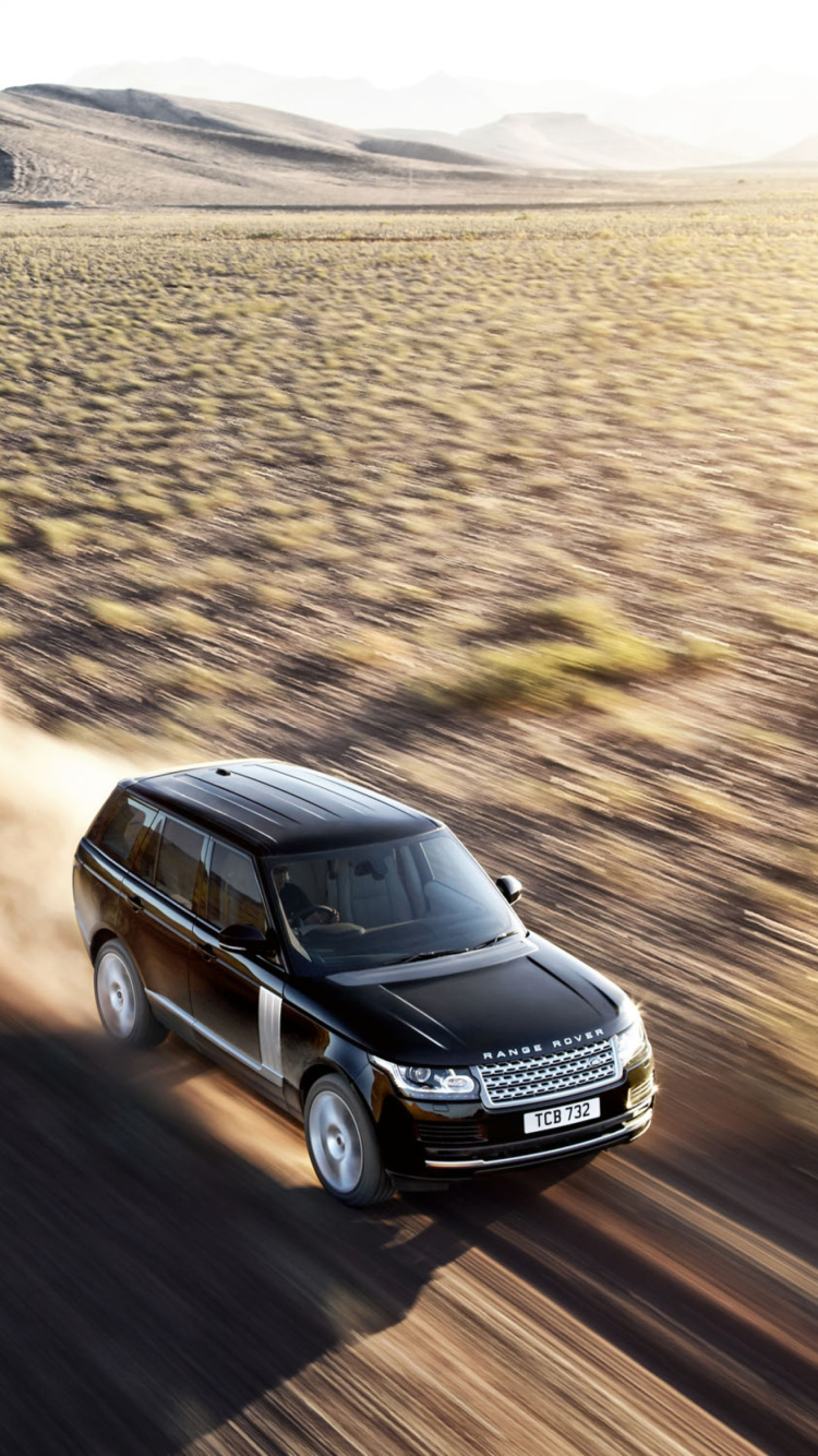 Обои Land Rover In Desert 750x1334