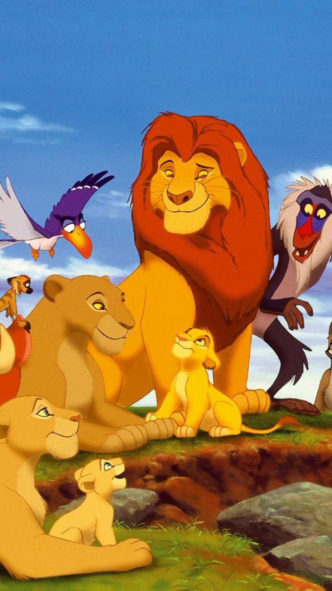 Sfondi The Lion King Disney Cartoon 1080x1920