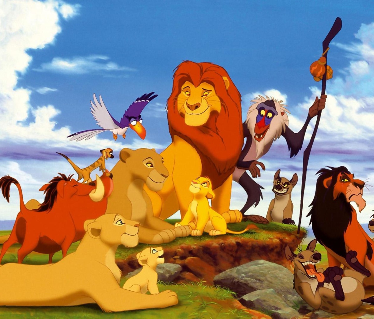 Обои The Lion King Disney Cartoon 1200x1024