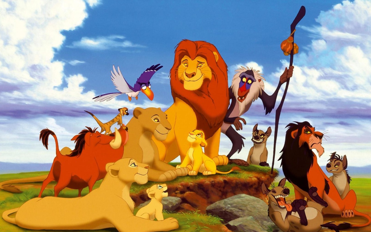 Fondo de pantalla The Lion King Disney Cartoon 1280x800