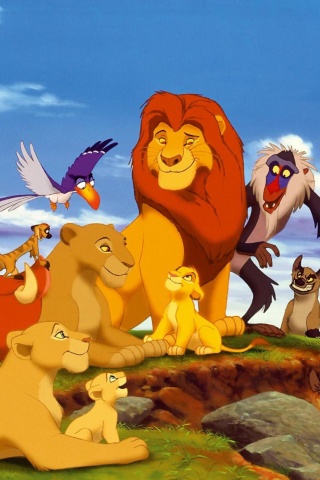 Das The Lion King Disney Cartoon Wallpaper 320x480