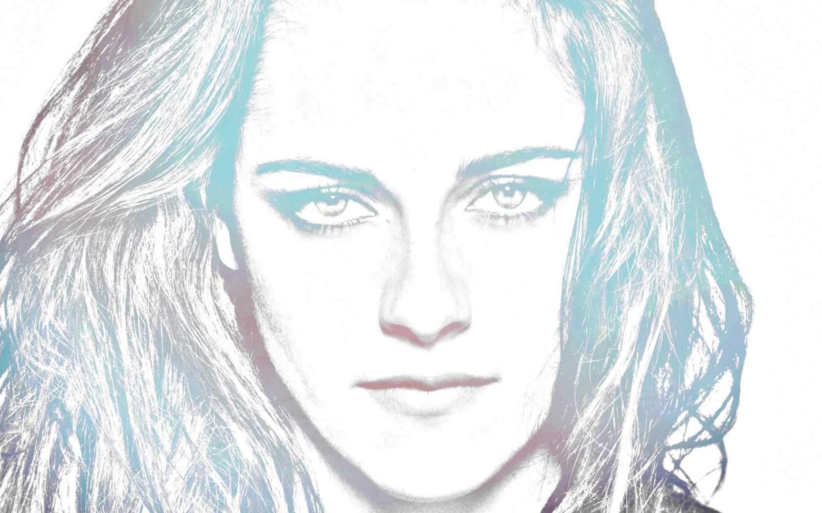 Screenshot №1 pro téma Kristen Stewart Artistic Portrait 1680x1050
