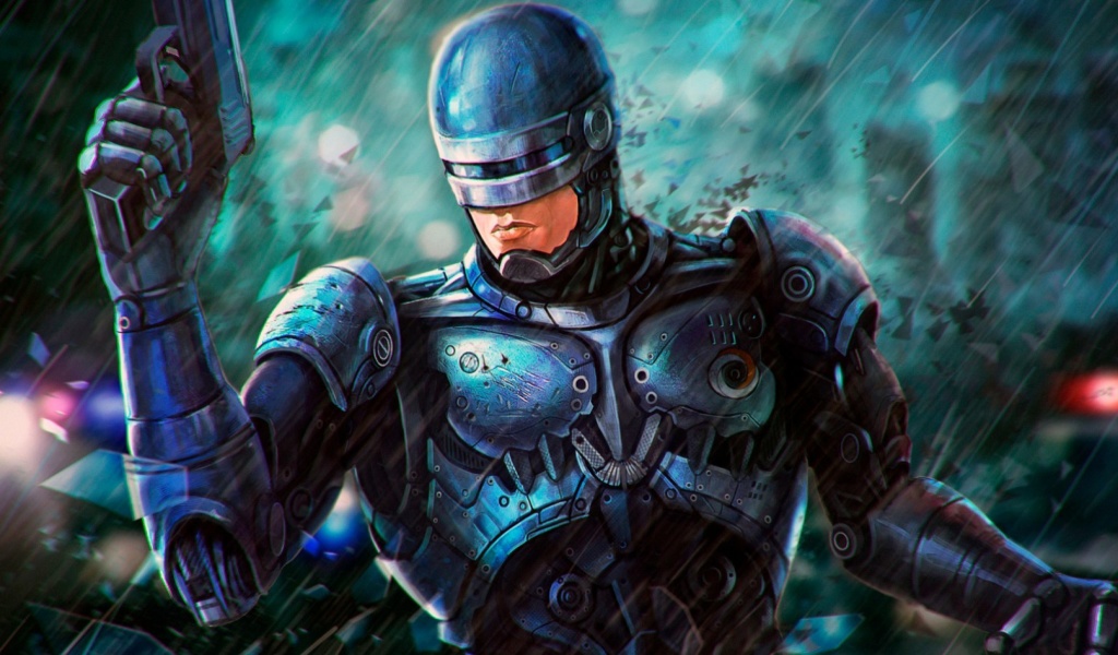 RoboCop Cyberpunk Film wallpaper 1024x600