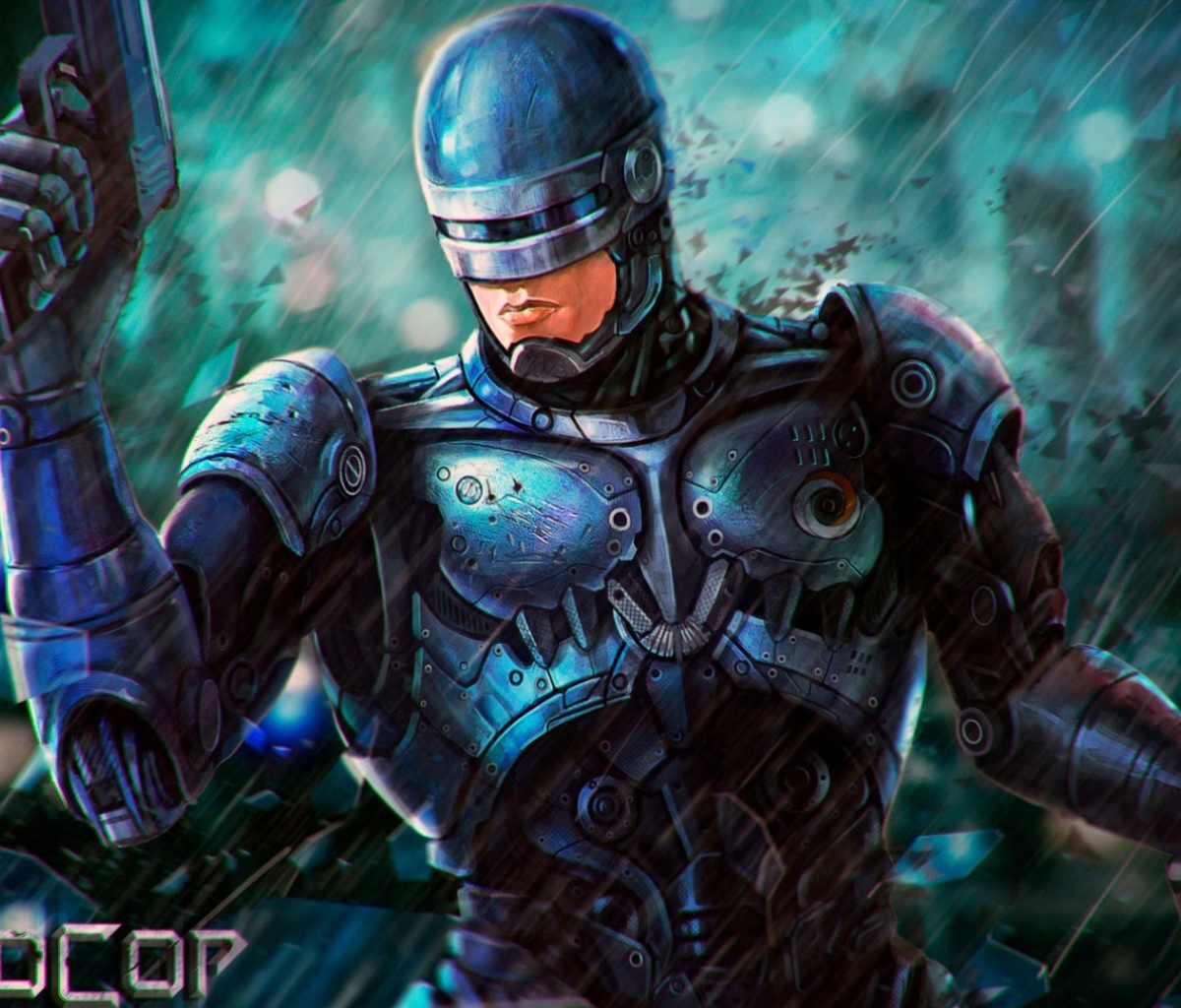 Das RoboCop Cyberpunk Film Wallpaper 1200x1024