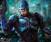 Das RoboCop Cyberpunk Film Wallpaper 176x144