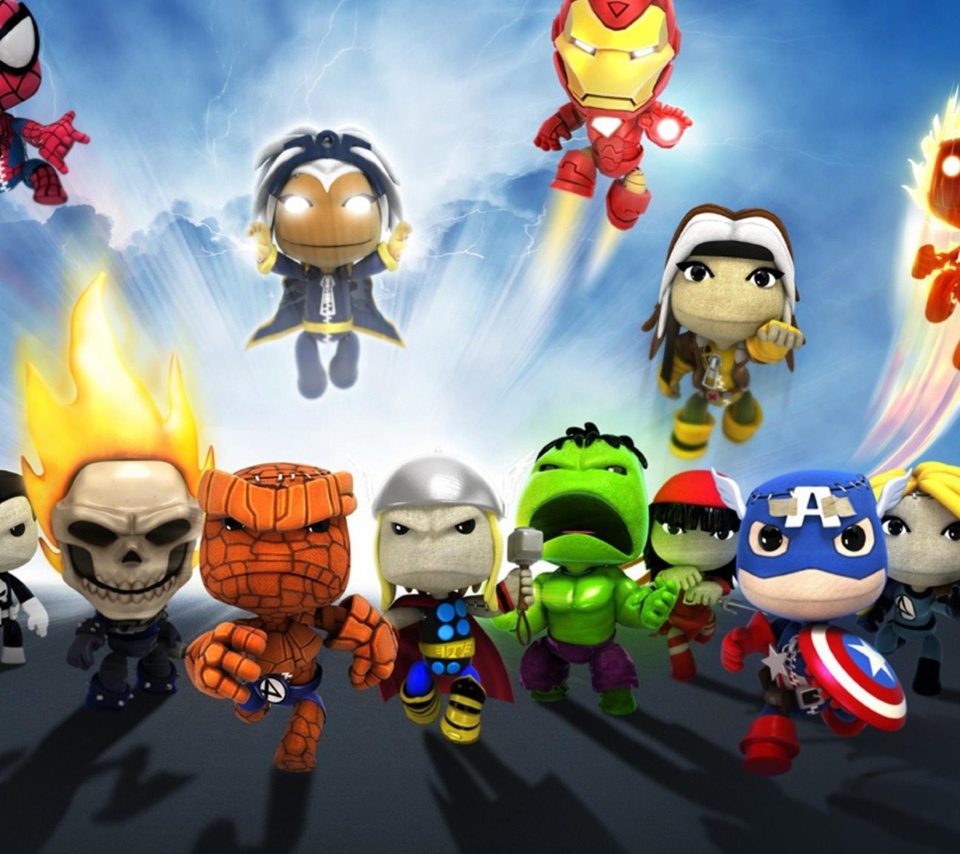 Planet Marvel Superheroes Kids wallpaper 960x854