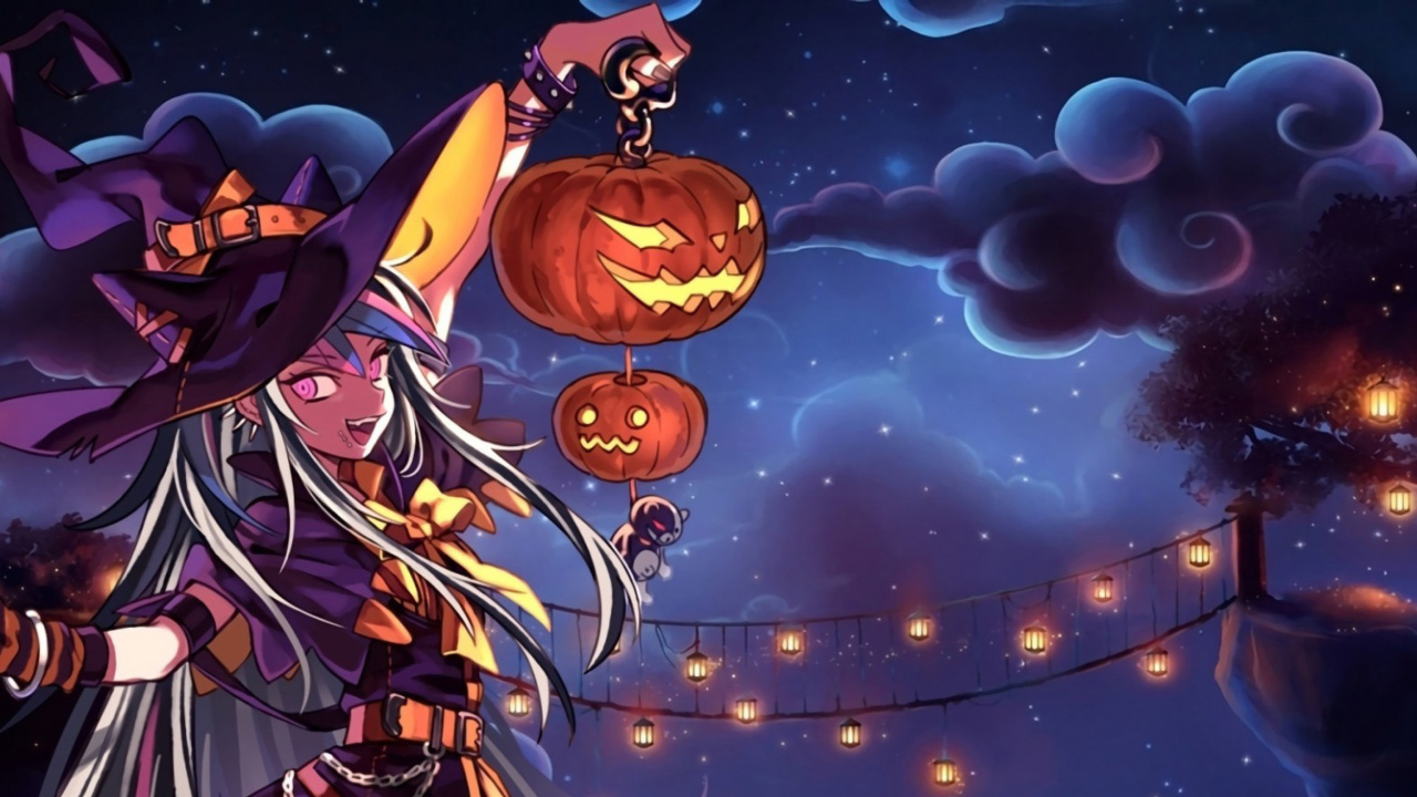 Fondo de pantalla Halloween Anime 1280x720