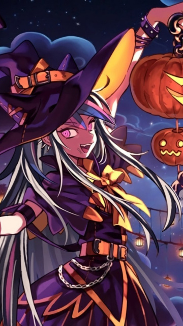 Fondo de pantalla Halloween Anime 360x640