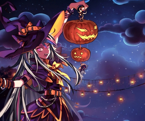 Fondo de pantalla Halloween Anime 480x400