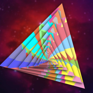 Kostenloses Colorful Triangle Wallpaper für 1024x1024