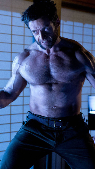 Обои Hugh Jackman In The Wolverine 360x640