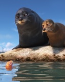Finding Dory with Fish and Seal screenshot #1 128x160