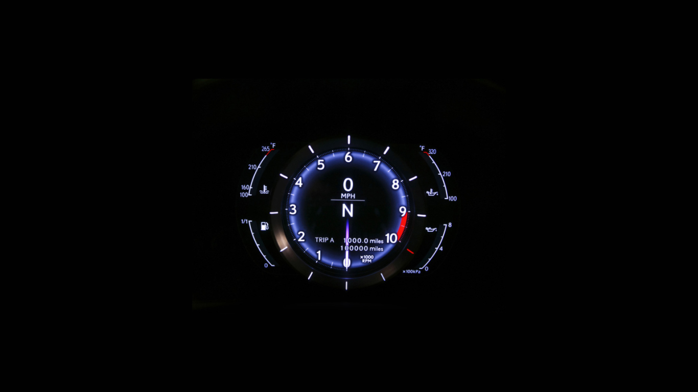 Das Speed Meter Display Wallpaper 1366x768