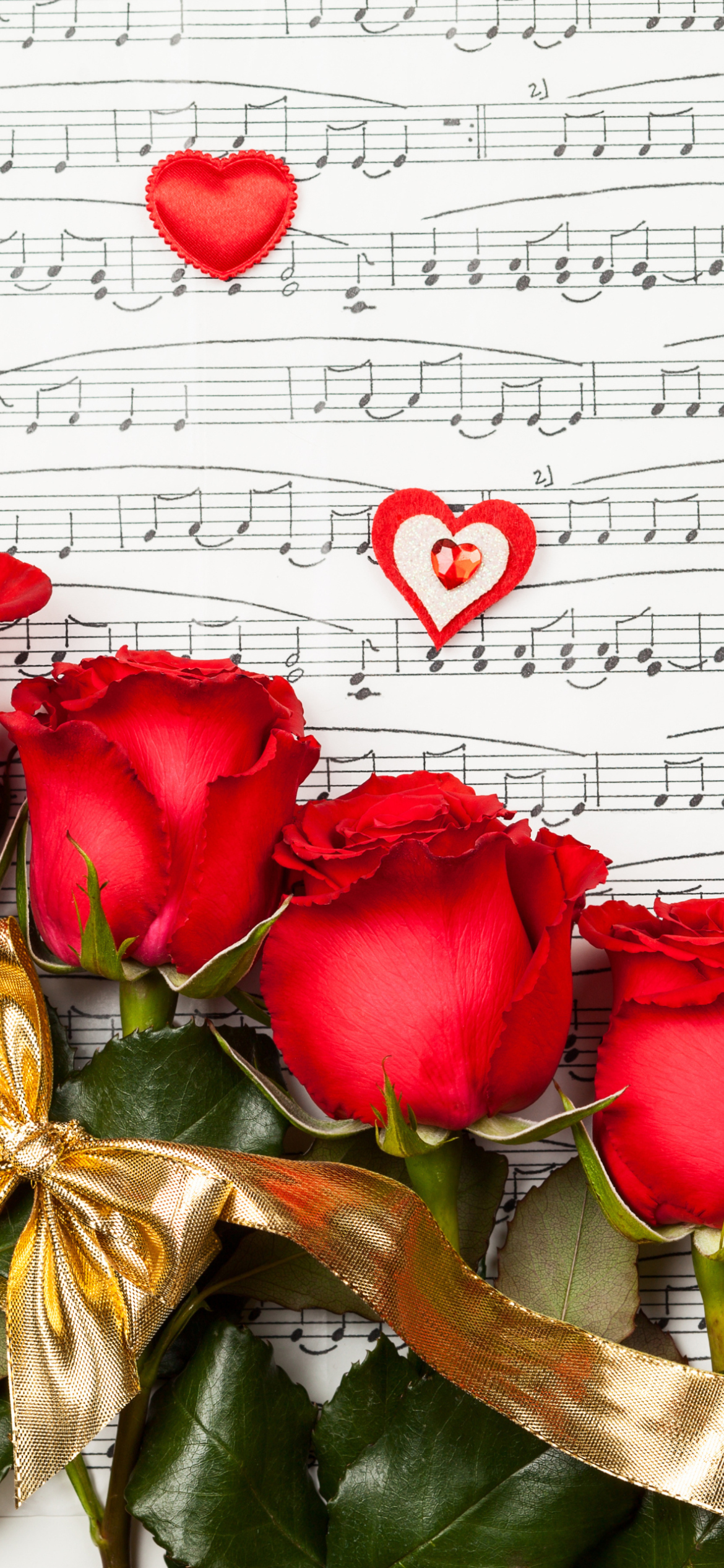 Screenshot №1 pro téma Roses, Love And Music 1170x2532