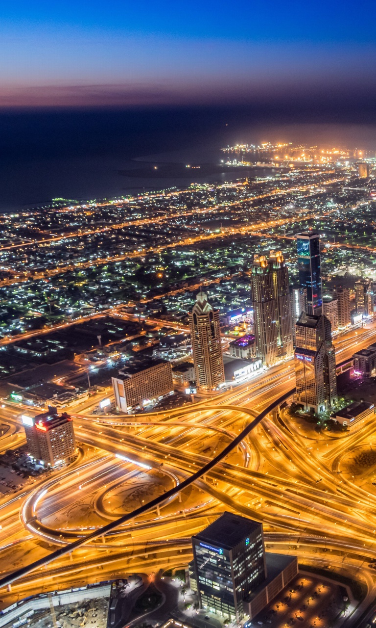 Sfondi Dubai Night Tour 768x1280