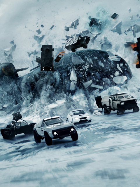 The Fate of the Furious 2017 Film wallpaper 480x640