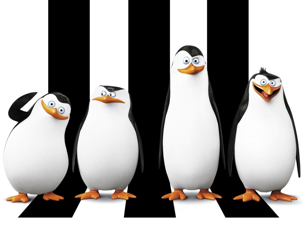 Penguins Madagascar wallpaper 1024x768