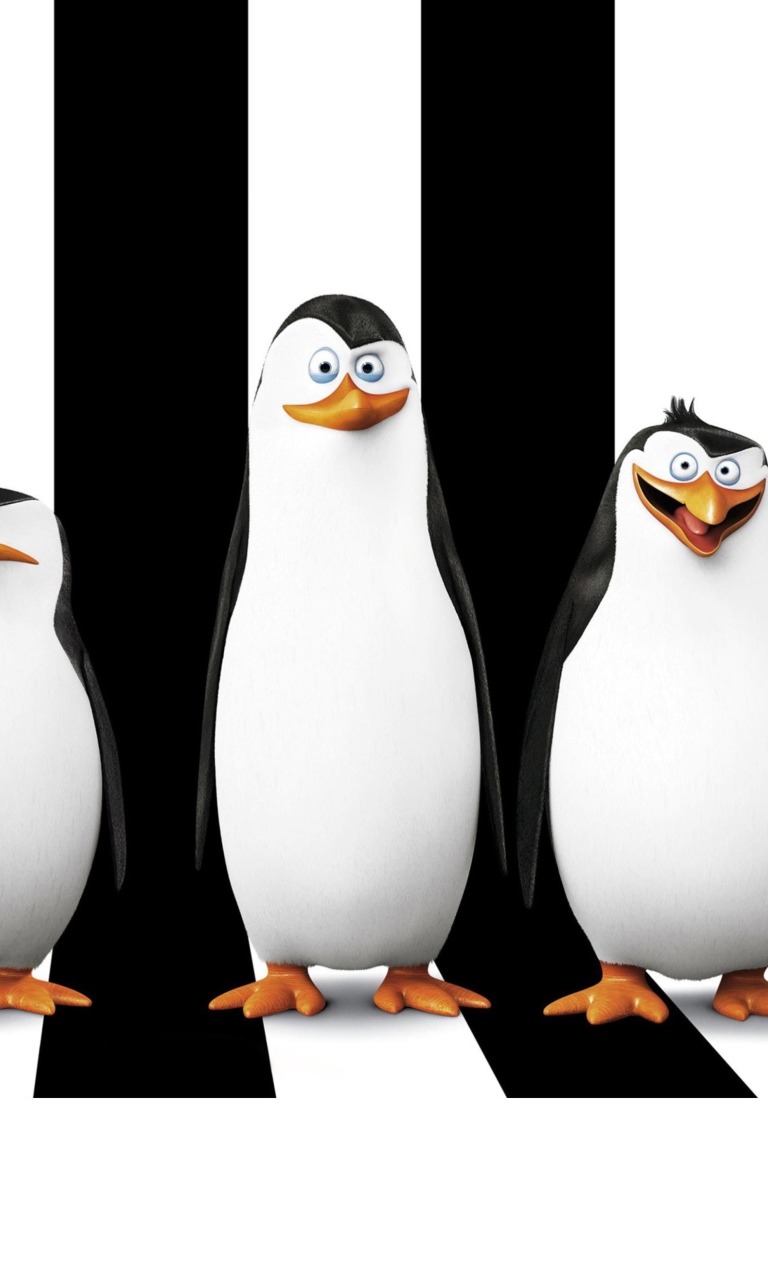 Обои Penguins Madagascar 768x1280