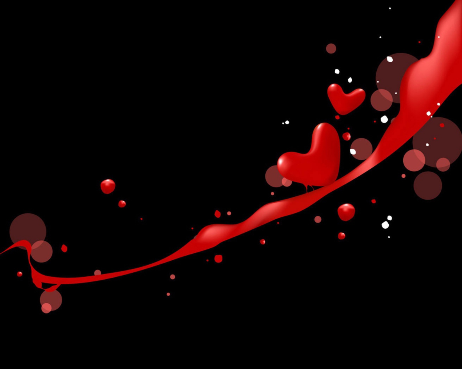 Das Love Hearts Wallpaper 1600x1280