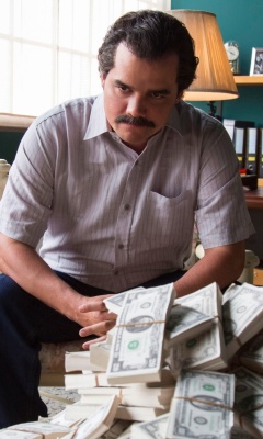 Das Narcos about Pablo Escobar TV Show Wallpaper 240x400