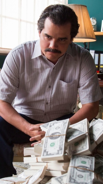 Sfondi Narcos about Pablo Escobar TV Show 360x640