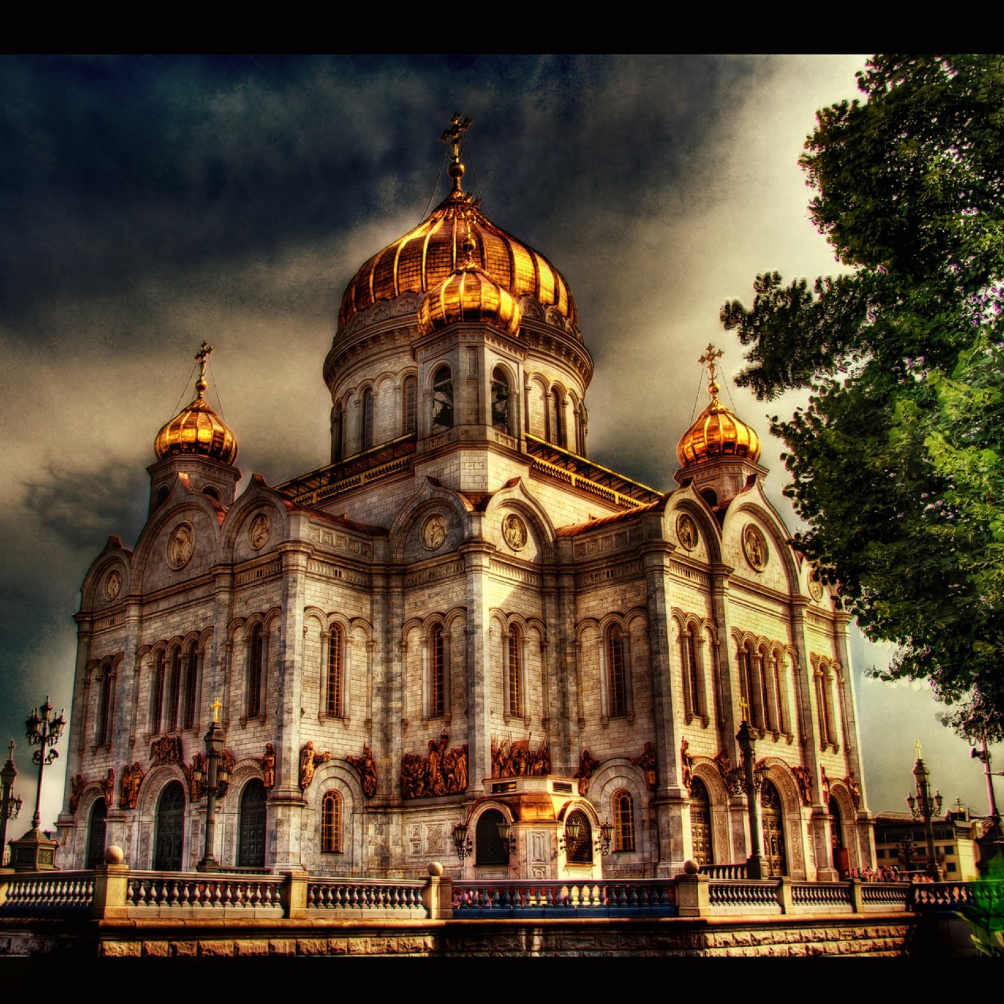 Das Orthodoxal Chruch of The Christ The Saviour Moscow Wallpaper 2048x2048