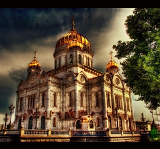 Orthodoxal Chruch of The Christ The Saviour Moscow sfondi gratuiti per 1024x1024