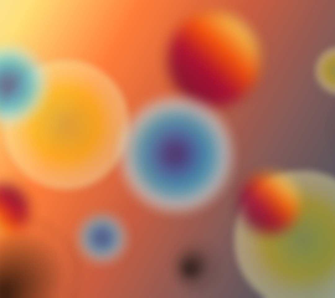 Das Colorful Bubbles Wallpaper 1080x960