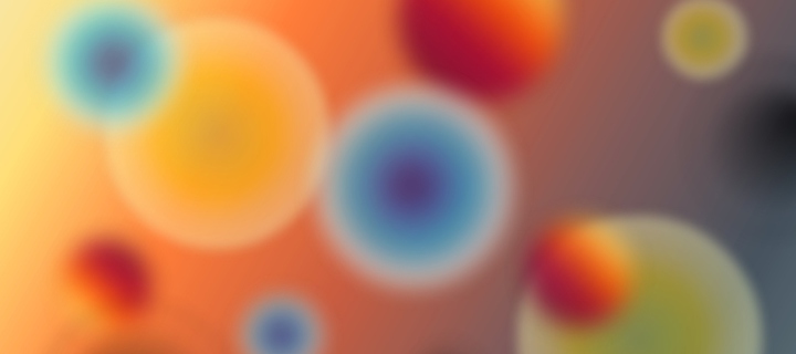 Das Colorful Bubbles Wallpaper 720x320