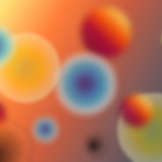 Colorful Bubbles Background for HP TouchPad