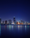 Miami Skyline Night screenshot #1 128x160
